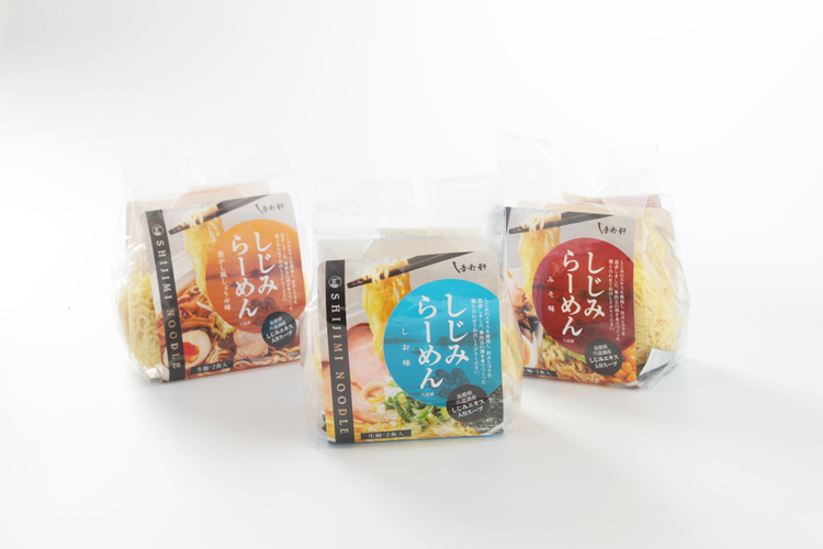 しまね軒　しじみらーめん（焦がし風しょうゆ味・みそ味・しお味）１袋（２食入）の商品写真