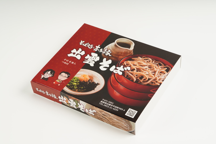 出雲そば（生そば）　[そば]１７０g×４食　[そばつゆ]１４０ｇ×２の商品写真